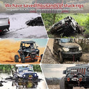 3/8" x 92ft Synthetic Winch Rope, 26500lbs Winch Rope Cable Kit